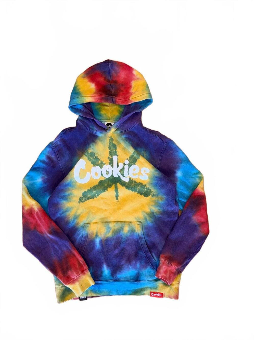 Cookies SF Tie-Dye Hoodie Multicolor Pullover Berner Size M
